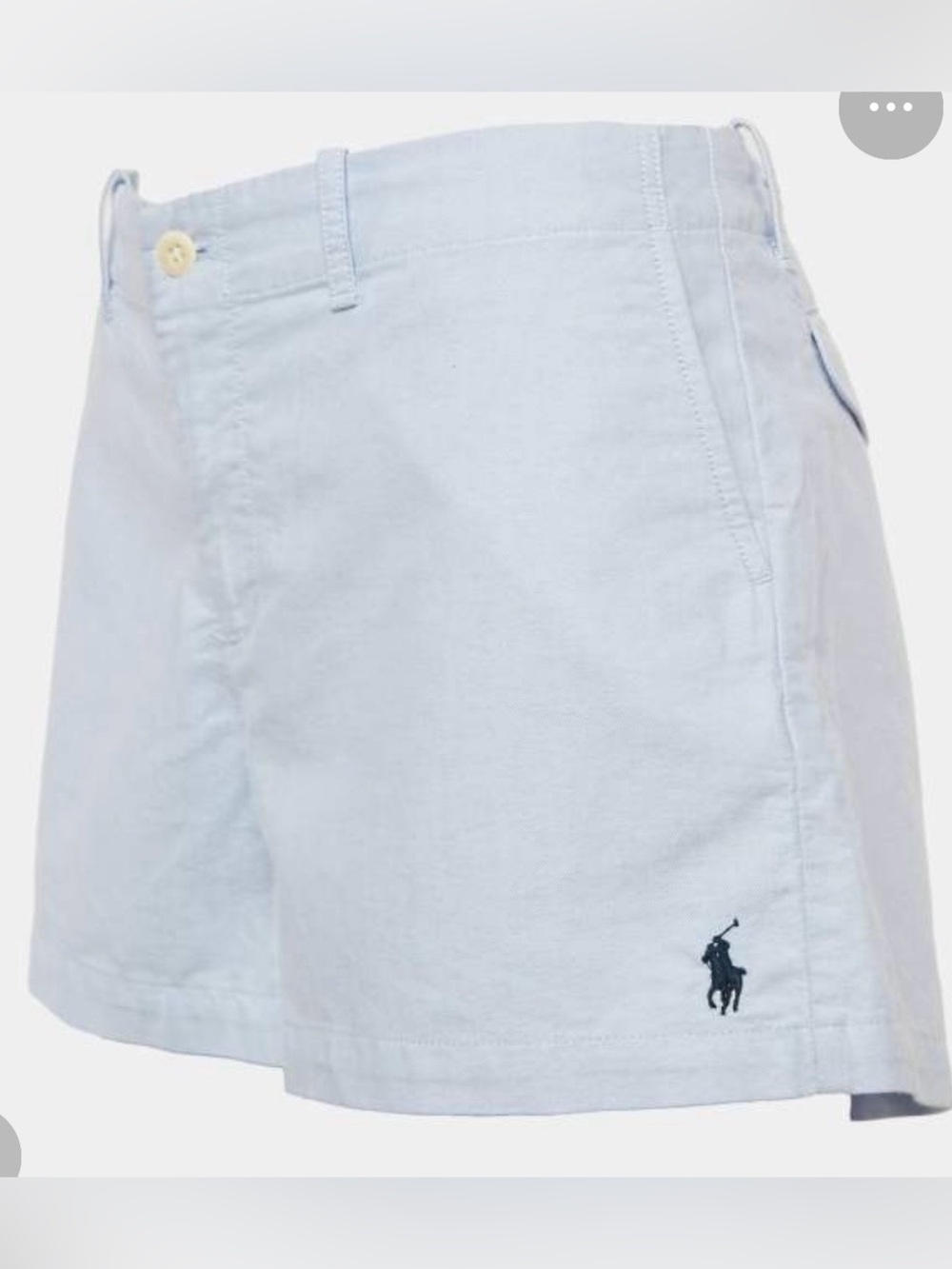 Ralph Lauren Cream Women's Jean-Style Shorts with Polo Logo
